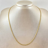 Cadena Cubana 3.6gr / 50cm / Oro Amarillo +1 18K *