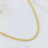 Cadena Cubana 3.6gr / 50cm / Oro Amarillo +1 18K *