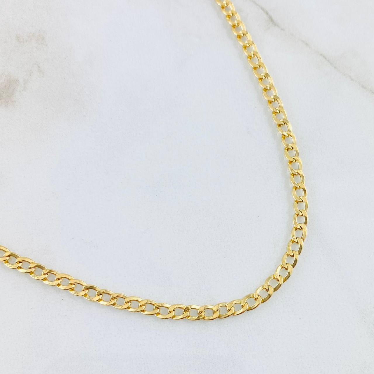 Cadena Cubana 3.8gr / 50cm / Oro Amarillo +1 18K ©