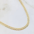 Cadena Cubana 18.15gr / 65cm / Dos Oros Amarillo Blanco +3 18K *