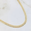 Cadena Cubana 18.45gr / 65cm / Dos Oros Amarillo Blanco +3 18K