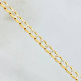 Cadena Cubana 18.15gr / 65cm / Dos Oros Amarillo Blanco +3 18K *