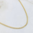 Cadena Cubana 6gr / 55cm / Dos Oros Amarillo Blanco +3 18K *