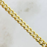 Cadena Cubano 17.7gr / 60cm / Oro Amarillo 14K Italy *