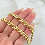 Cadena Cubano 17.7gr / 60cm / Oro Amarillo 14K Italy *