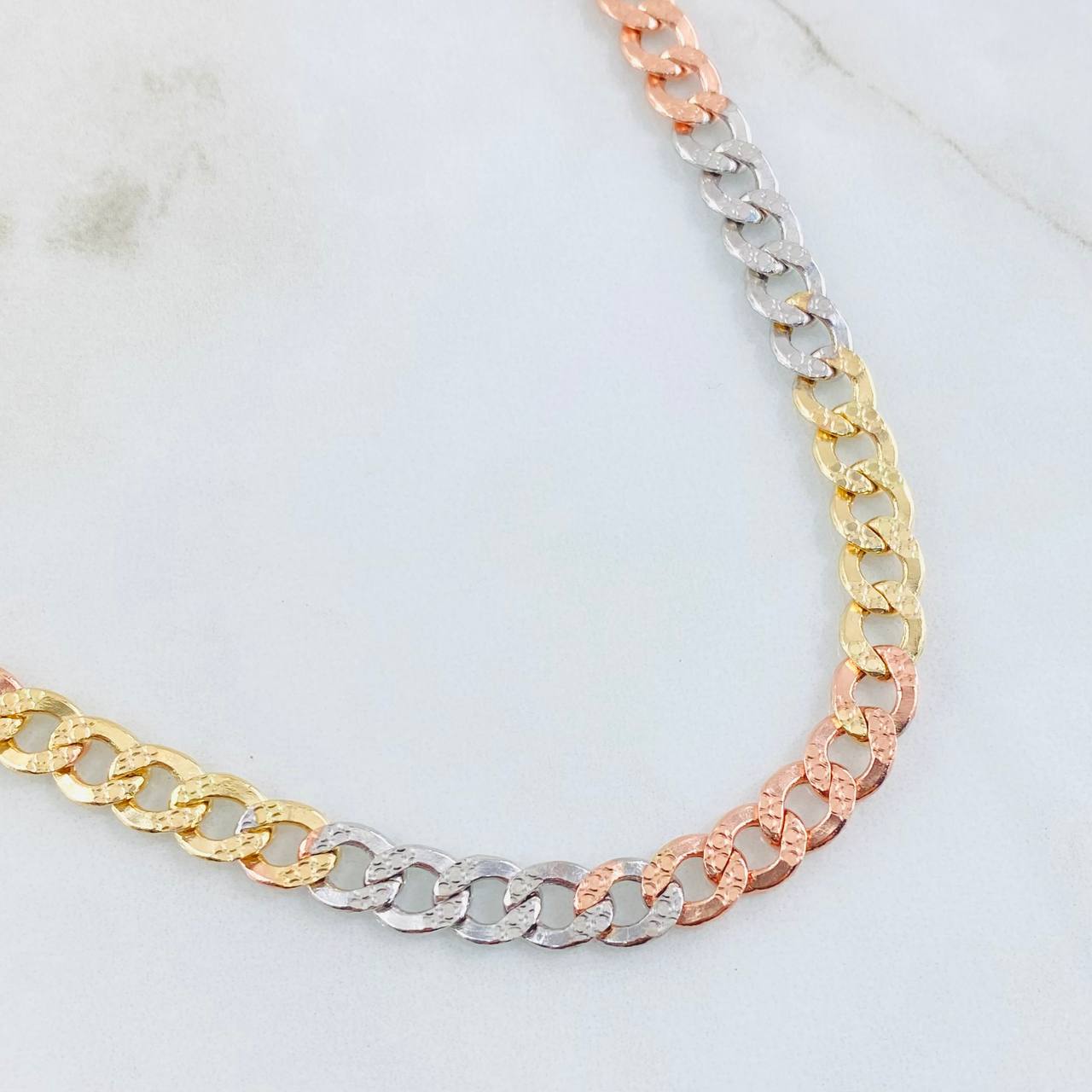 Cadena Cubana 20gr / 60cm / Tres Oros 14K Italy