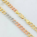Cadena Cubana 20gr / 60cm / Tres Oros 14K Italy