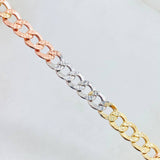 Cadena Cubana 20gr / 60cm / Tres Oros 14K Italy ©