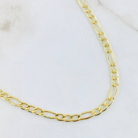 Cadena Figaro 6.5gr / 60cm / Oro Amarillo 14K Italy ©