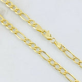 Cadena Figaro 8.5gr / 60cm / Oro Amarillo +1 18K