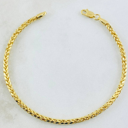 Pulso Franco 2.9gr / 20cm / Oro Amarillo 14K Italy *