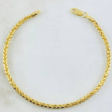 Pulso Franco 2.9gr / 20cm / Oro Amarillo 14K Italy *