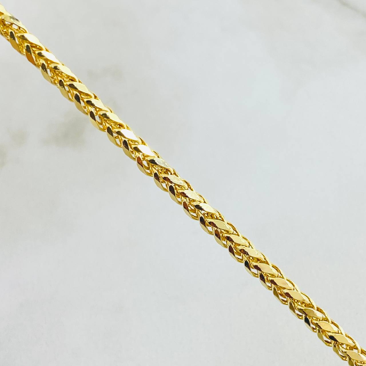 Pulso Franco 2.9gr / 20cm / Oro Amarillo 14K Italy *