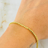 Pulso Franco 2.9gr / 20cm / Oro Amarillo 14K Italy *