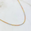 Cadena Cubana 4.1gr / 60cm / Tres Oros 14K Italy