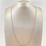 Cadena Cubana 4.1gr / 60cm / Tres Oros 14K Italy
