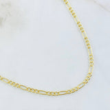 Cadena Figaro 2.75gr / 60cm / Oro Amarillo 14K Italy