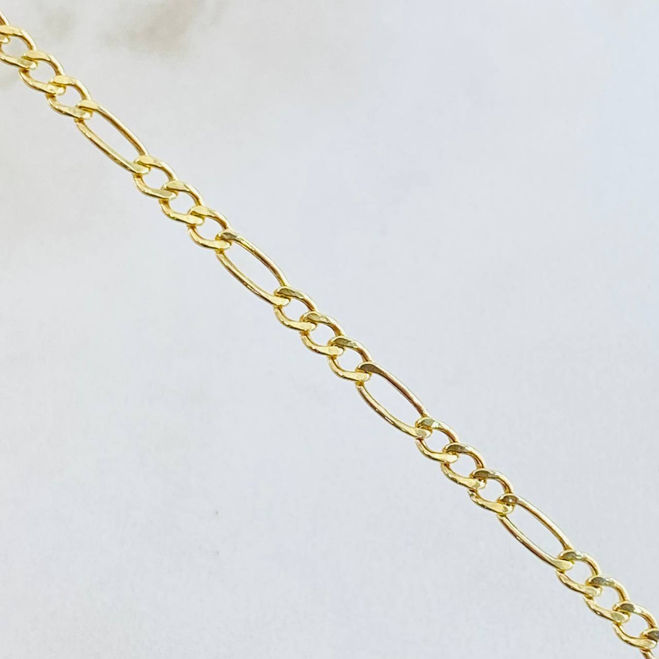 Cadena Figaro 2.75gr / 60cm / Oro Amarillo 14K Italy
