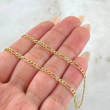 Cadena Figaro 2.75gr / 60cm / Oro Amarillo 14K Italy