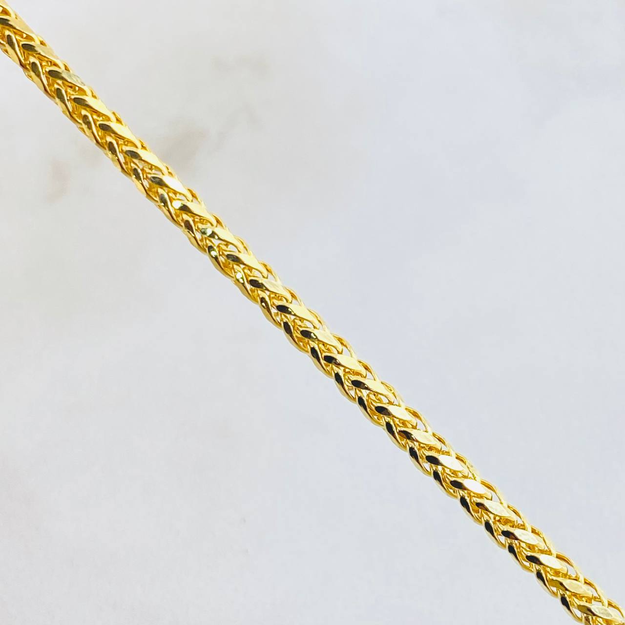 Cadena Franco 8.2gr / 65cm / Oro Amarillo 14K Italy *