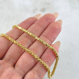 Cadena Franco 7.6gr / 60cm / Oro Amarillo 14K Italy ©