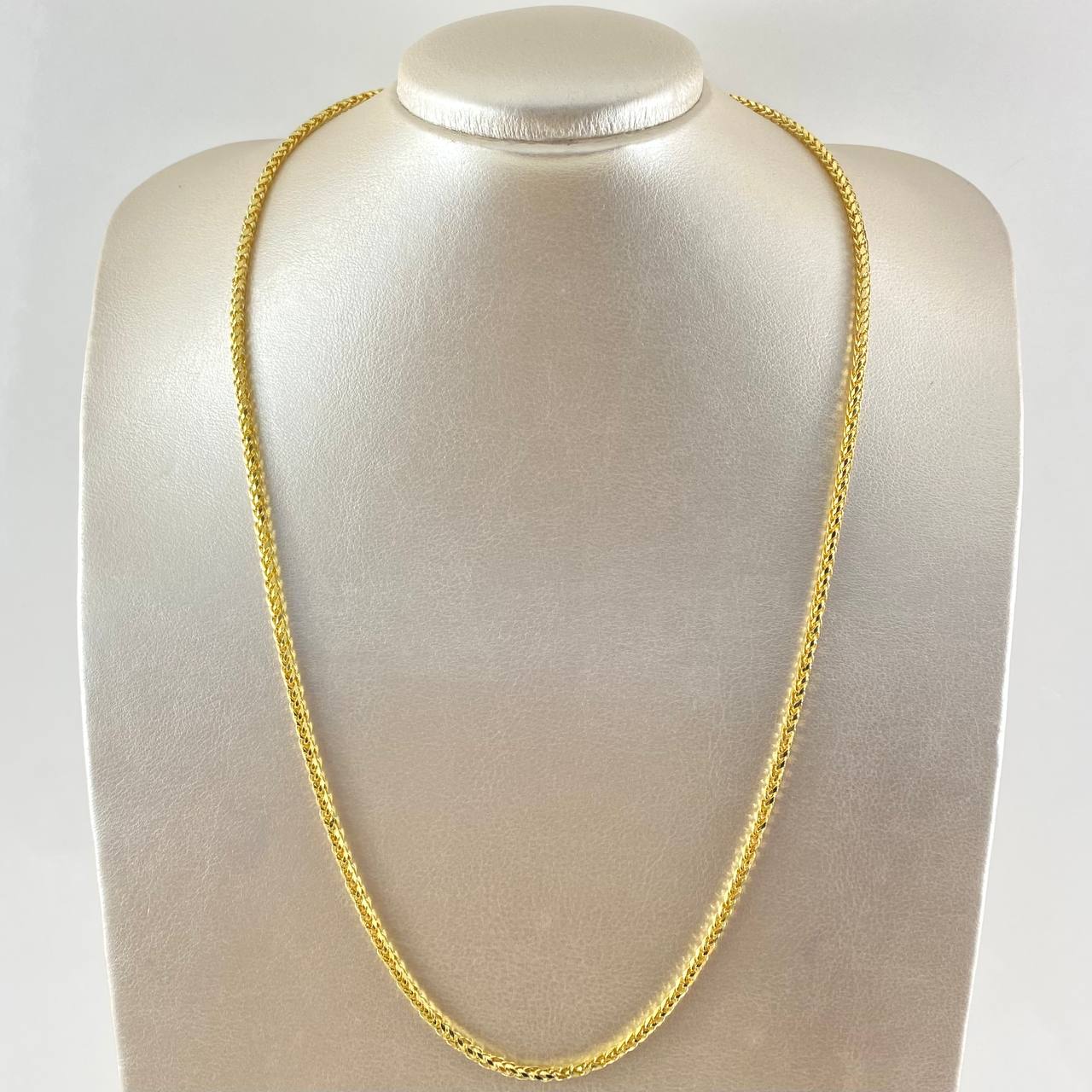 Cadena Franco 8.2gr / 65cm / Oro Amarillo 14K Italy *
