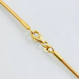 Cadena Reticulada 5.6gr / 45cm / 2.4mm Oro Amarillo +4