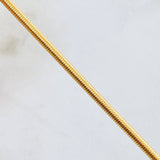 Cadena Reticulada 5.6gr / 45cm / 2.4mm Oro Amarillo +4