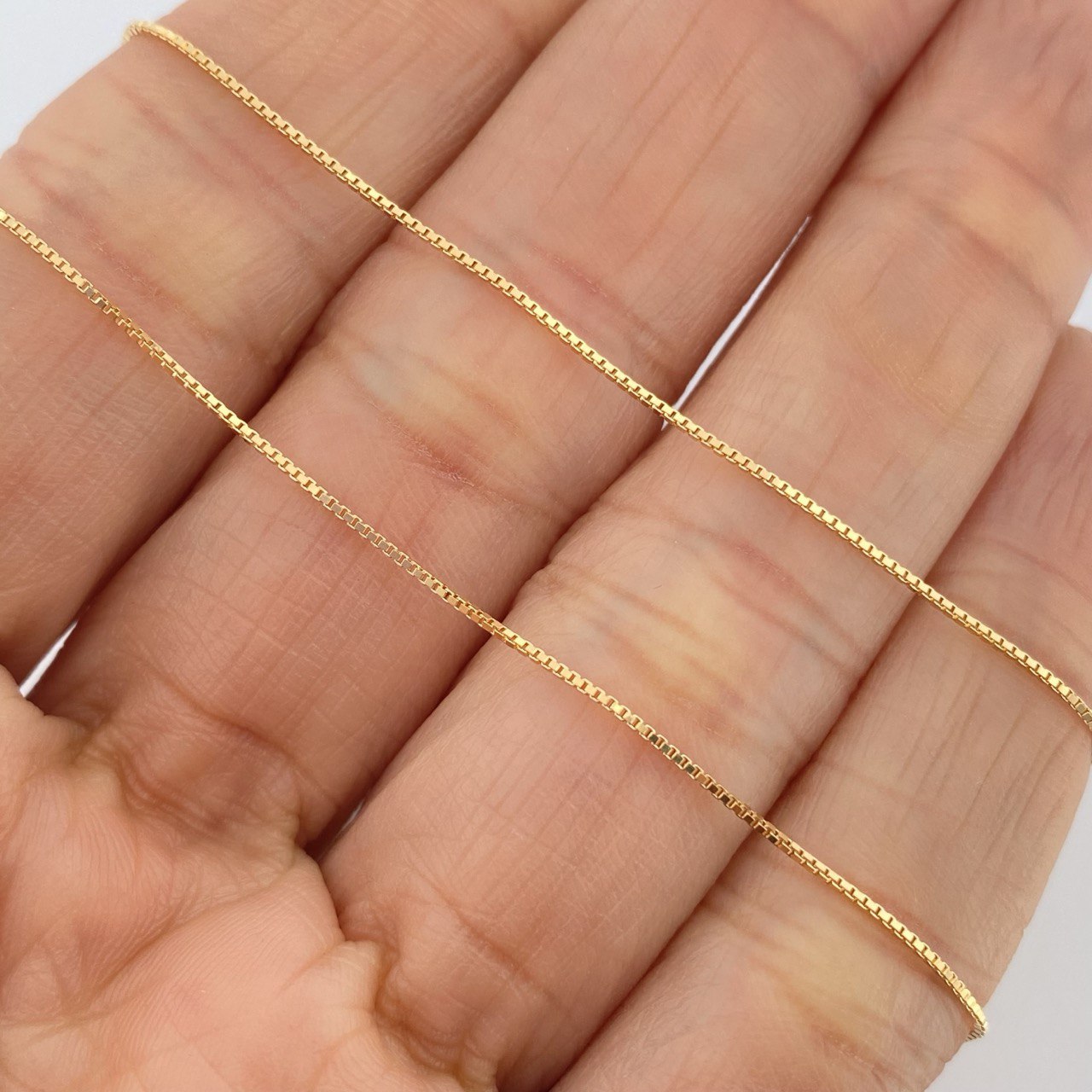 Cadena Veneciana 1.7gr / 45.5cm / 0.3mm Oro Amarillo +3 18K &