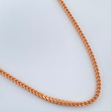 Cadena Franco 8.75gr / 60cm / 2.1mm Oro Rosa +3 18K &