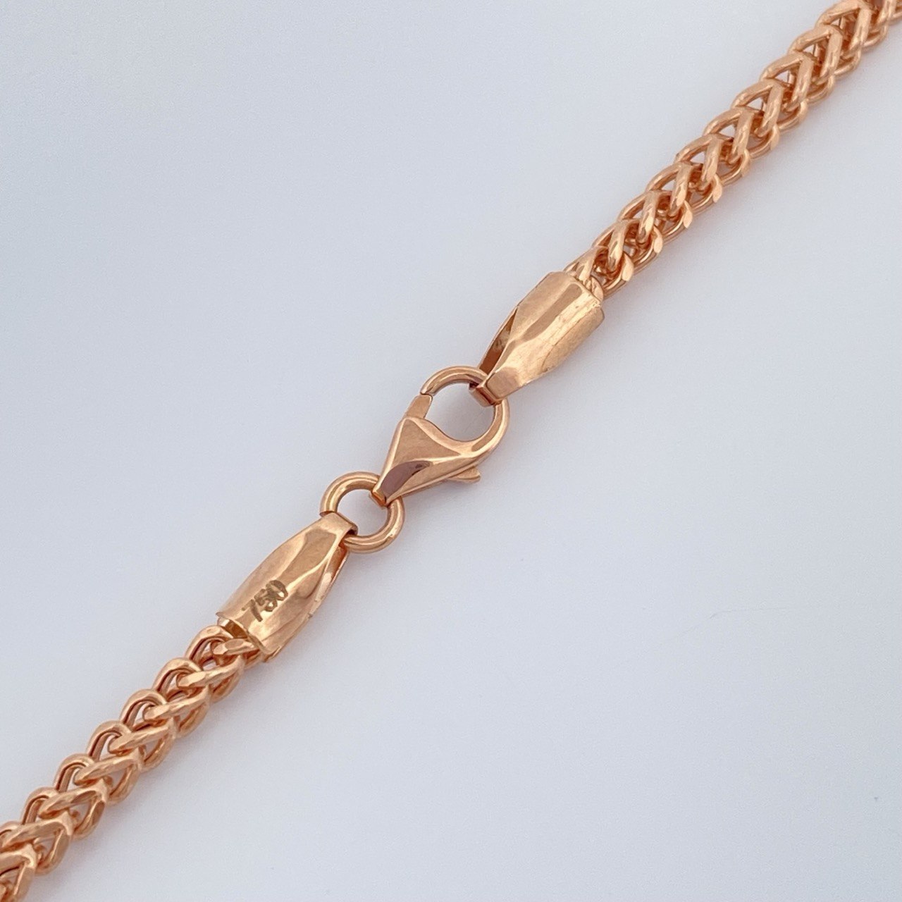 Cadena Franco 8.75gr / 60cm / 2.1mm Oro Rosa +3 18K &