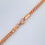 Cadena Franco 8.75gr / 60cm / 2.1mm Oro Rosa +3 18K &