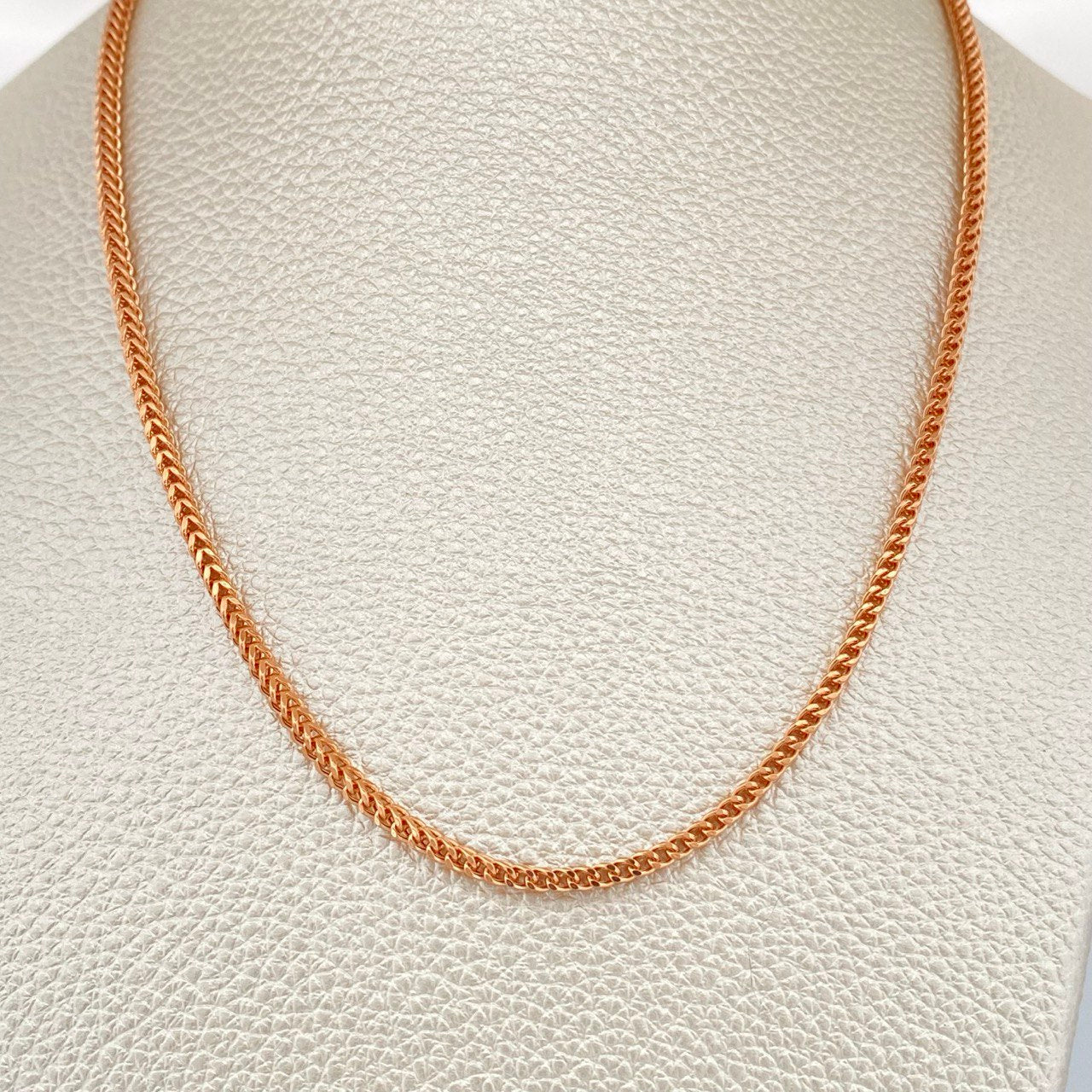 Cadena Franco 8.75gr / 60cm / 2.1mm Oro Rosa +3 18K &