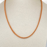 Cadena Franco 8.75gr / 60cm / 2.1mm Oro Rosa +3 18K &