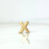 Herraje Letra X 0.3gr / 0.5cm / Oro Amarillo 18K