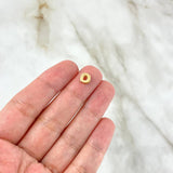 Herraje Letra O 0.35gr / 0.5cm / Tambor Oro Amarillo