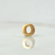 Herraje Letra O 0.35gr / 0.5cm / Tambor Oro Amarillo