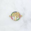 Herraje Circulo Arbol De La Vida 1.5gr / 2.4cm / Circones Blancos Fucsias Verdes Azules Oro Amarillo