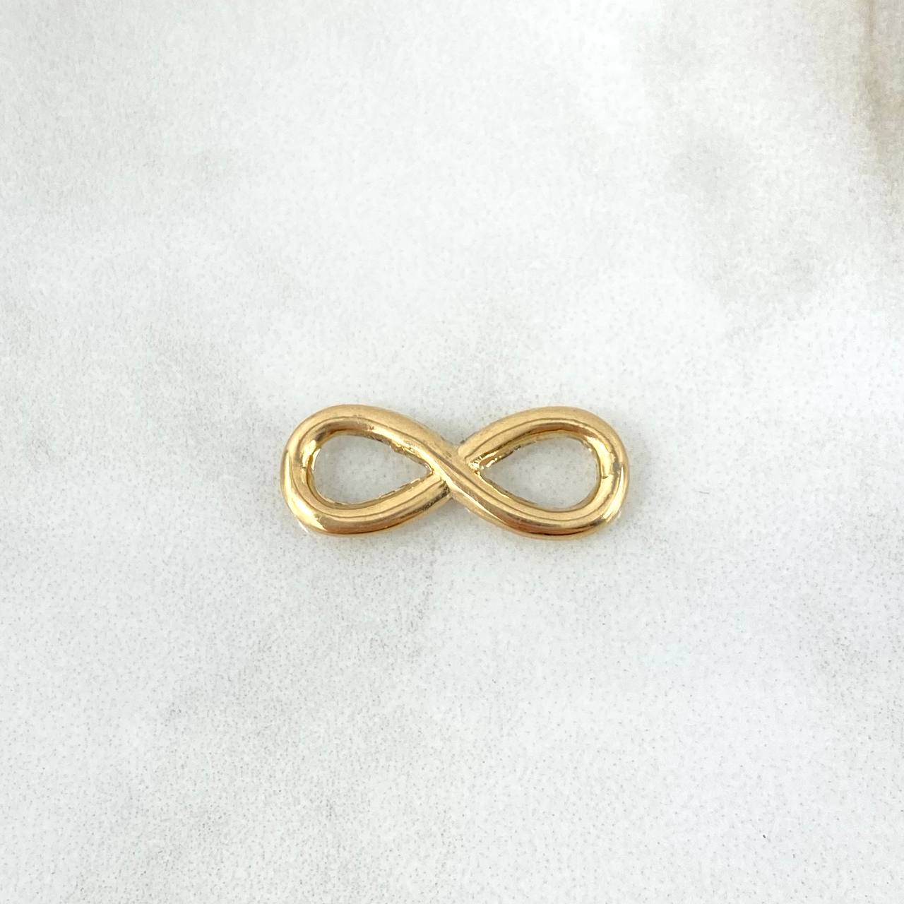 Herraje Infinito 0.8gr / 2cm / Silueta Troquelada Oro Amarillo