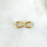 Herraje Infinito 0.8gr / 2cm / Silueta Troquelada Oro Amarillo