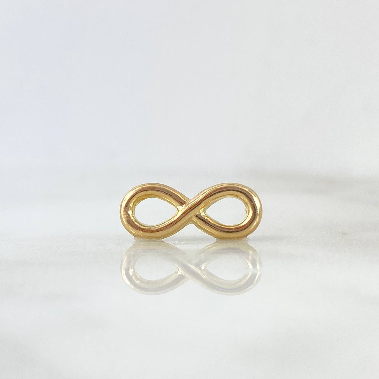 Herraje Infinito 0.5gr / 1.5cm / Silueta Troquelada Oro Amarillo
