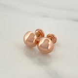 Topos Media Bola 0.95gr / 7.6mm Oro Rosa 18K