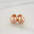Topos Media Bola 0.95gr / 7.6mm Oro Rosa 18K