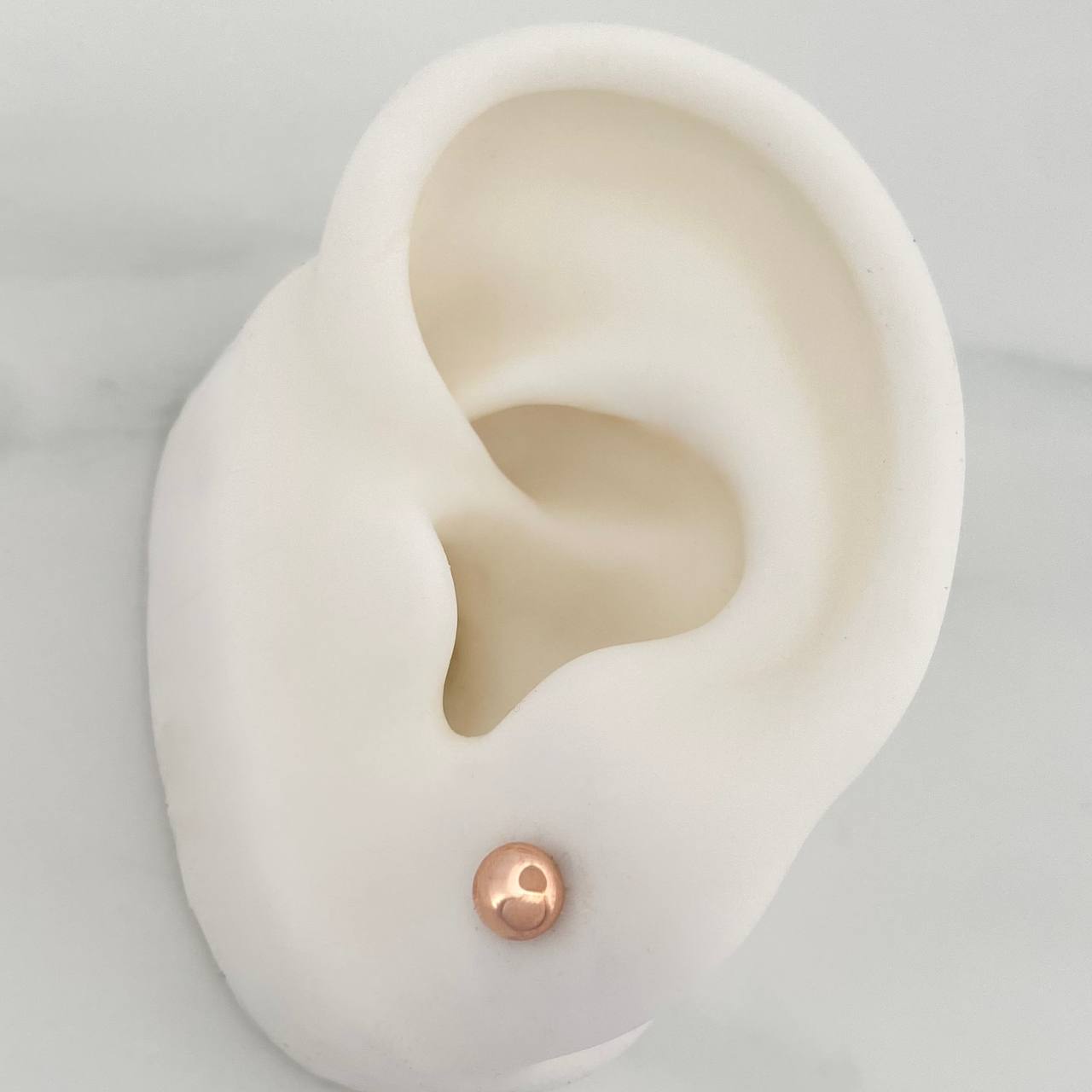 Topos Media Bola 0.65gr / 4mm Oro Rosa 18K