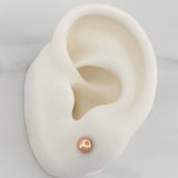 Topos Media Bola 0.65gr / 4mm Oro Rosa 18K