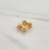 Topos Media Bola 0.8gr / 4mm Oro Amarillo 18K