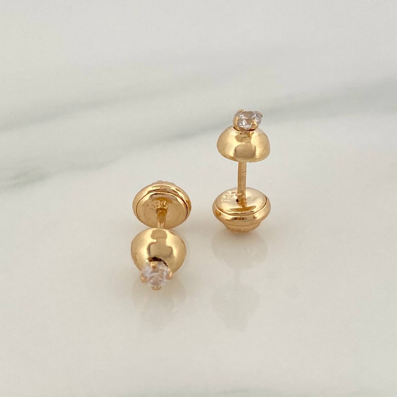 Topos Media Bola 0.8gr / 4mm Oro Amarillo 18K