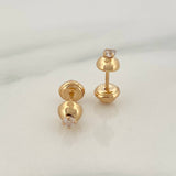 Topos Media Bola 0.8gr / 4mm Oro Amarillo 18K