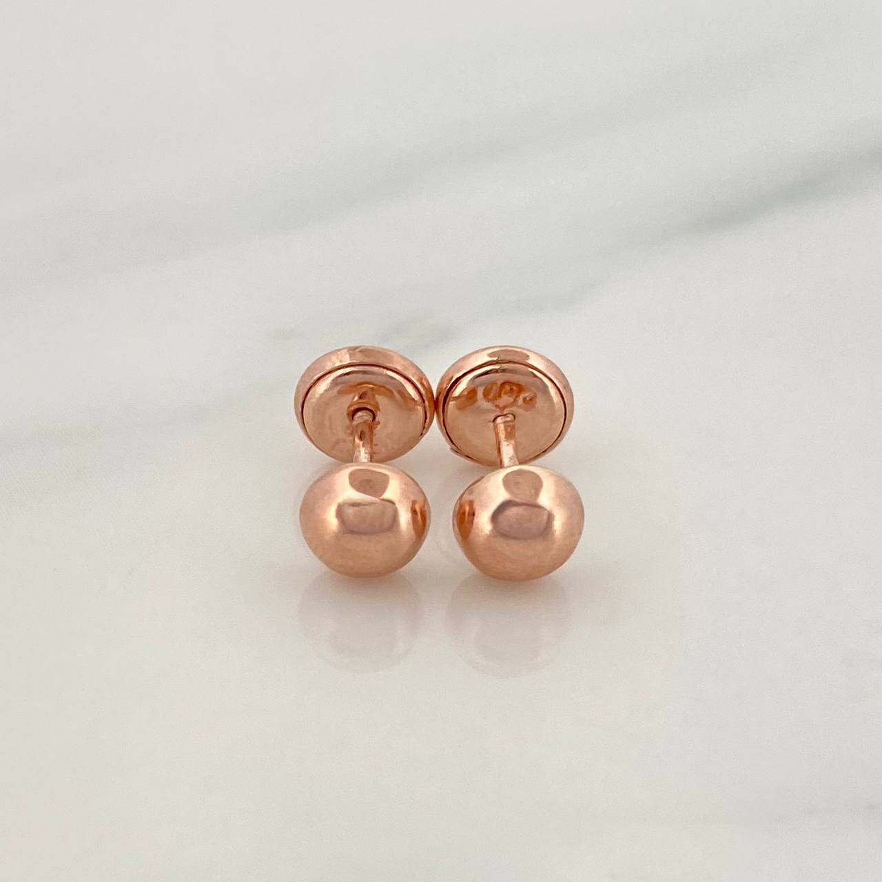 Topos Media Bola 0.75gr / 5mm Oro Rosa 18K