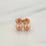 Topos Media Bola 0.75gr / 5mm Oro Rosa 18K